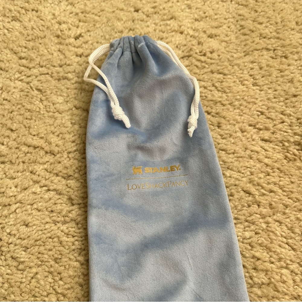 Stanley x LoveShackFancy Blue Drawstring Bag - SMALL